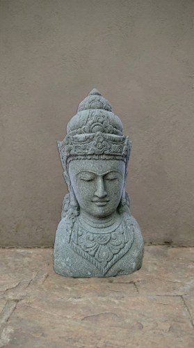 SHIVA BUST GREENSTONE 100CM1